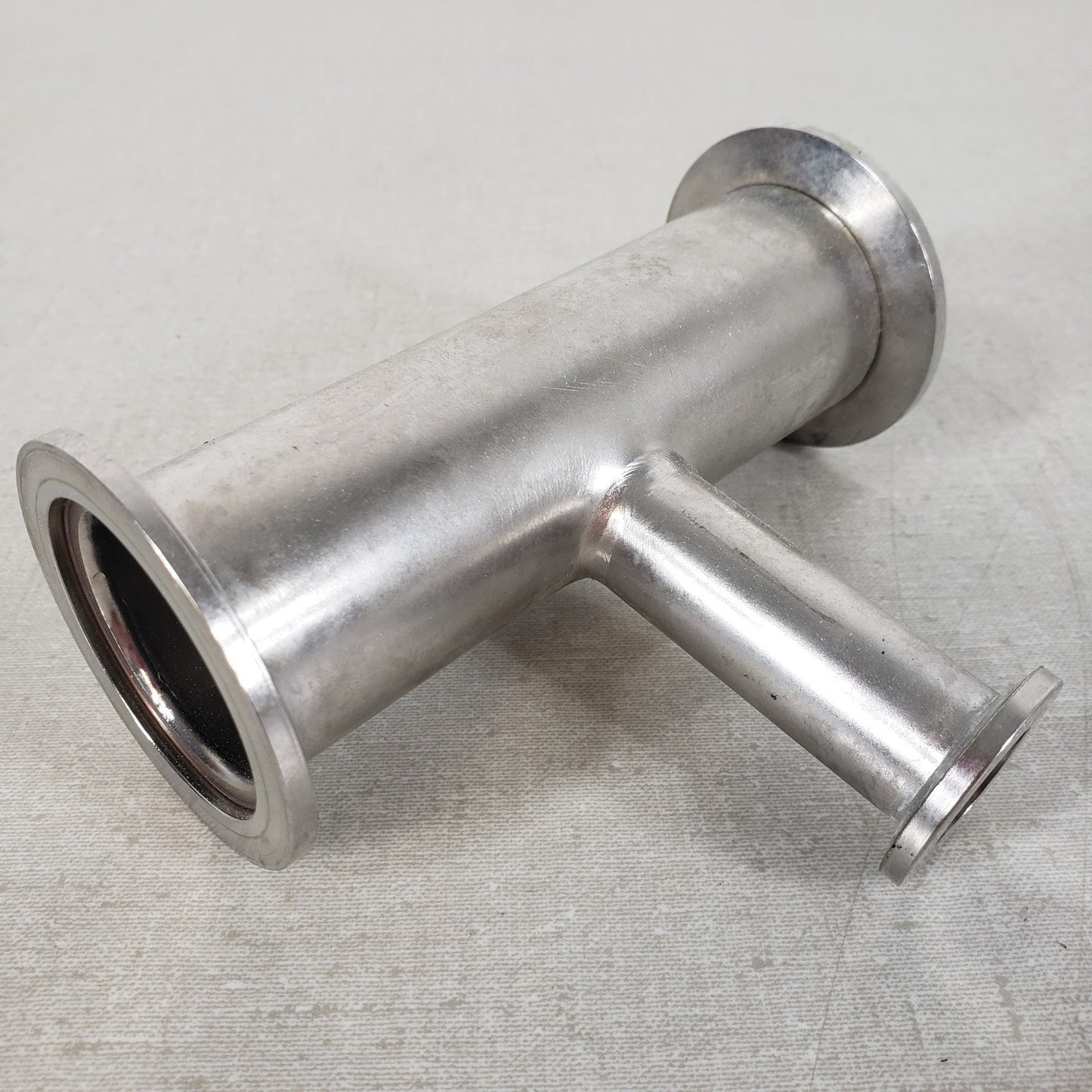 2x KF40 1x KF16 Stainless Reducing Tee NW40 NW16 High Vacuum Fitting