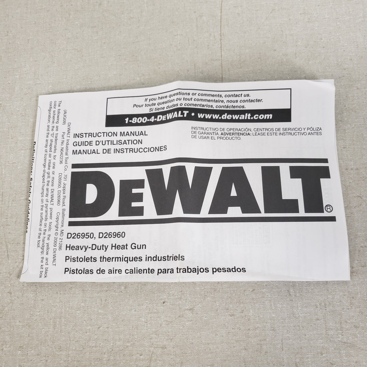 DeWALT D26950 Heat Gun OEM Nozzle Set Concentrator Deflector Attachments