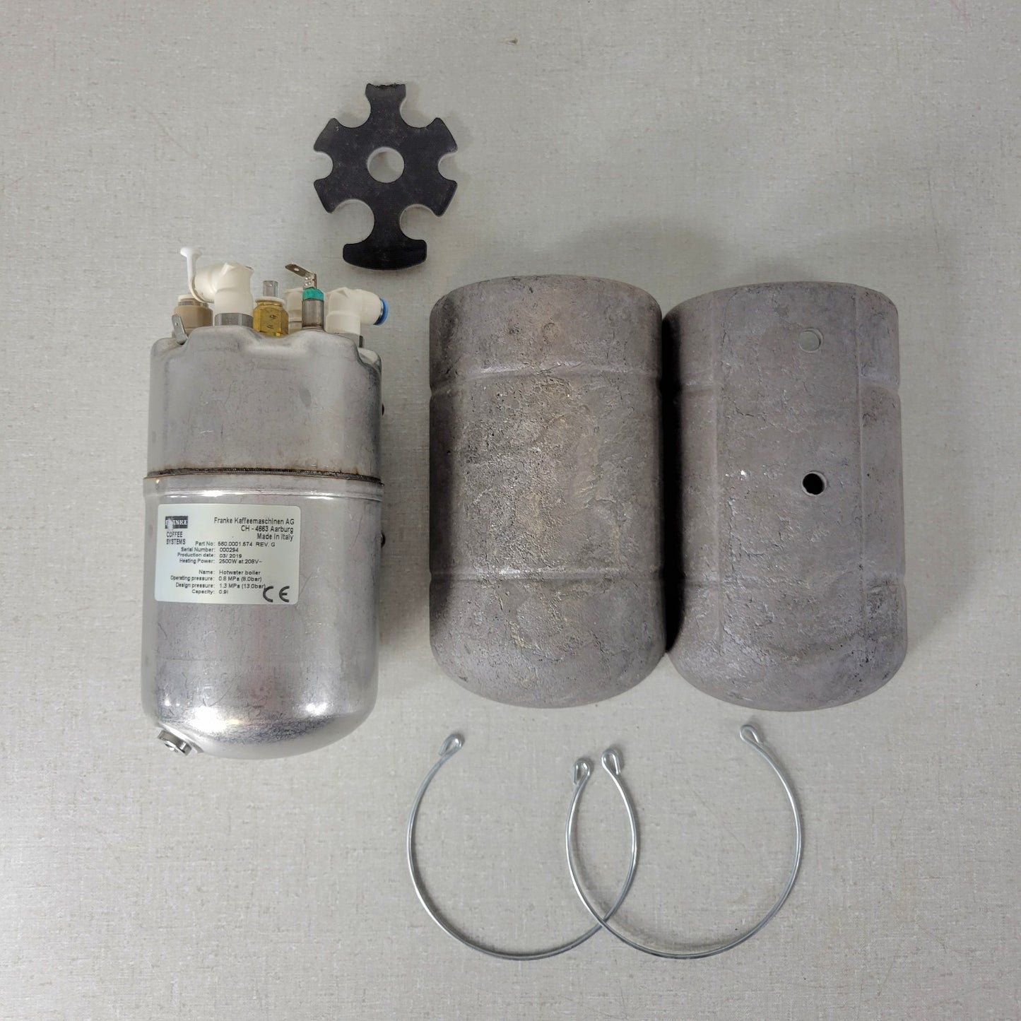Franke 560.0001.574 Hot Water Boiler Assembly 208V 2.5kW for A800/A1000