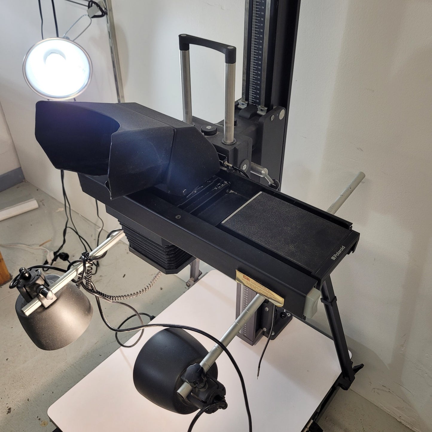 Polaroid MP-4 Land Camera Copy Stand System w/ Camera Head & Lighting Setup