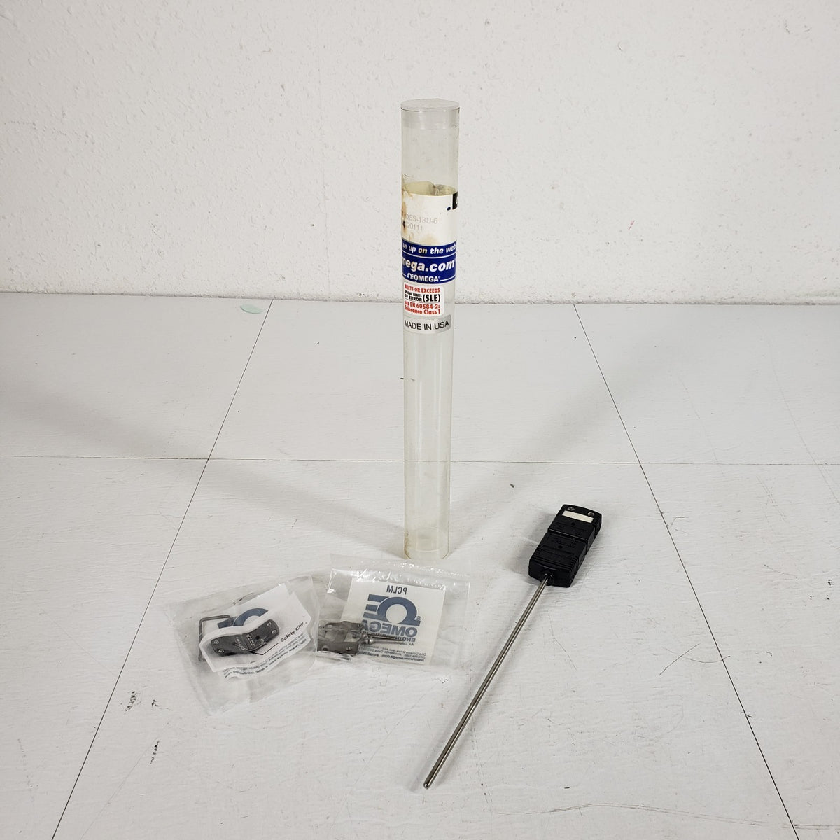 OMEGA JQSS-18U-6 Type J Thermocouple Probe 1/8" x 6" Ungrounded QD