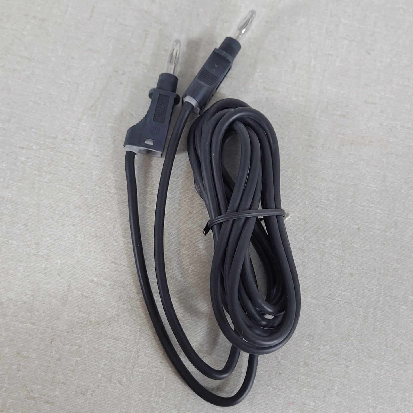 Cal Test Electronics CT2151-200-0 2m Black 4mm Stackable Banana Test Lead 36A