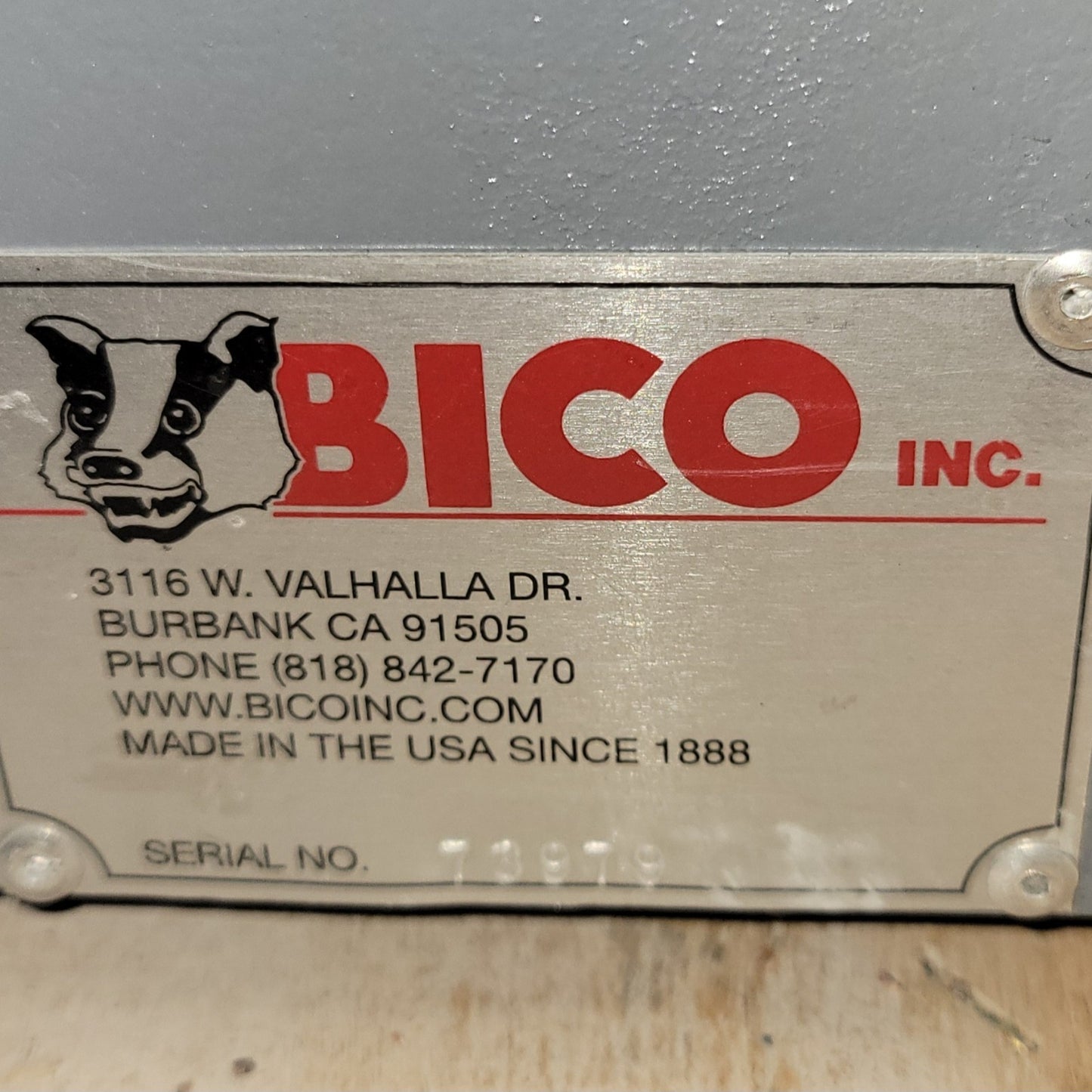 BICO Braun UA-53 Disc Pulverizer Mineral Grinder 2HP 115/220V 1PH