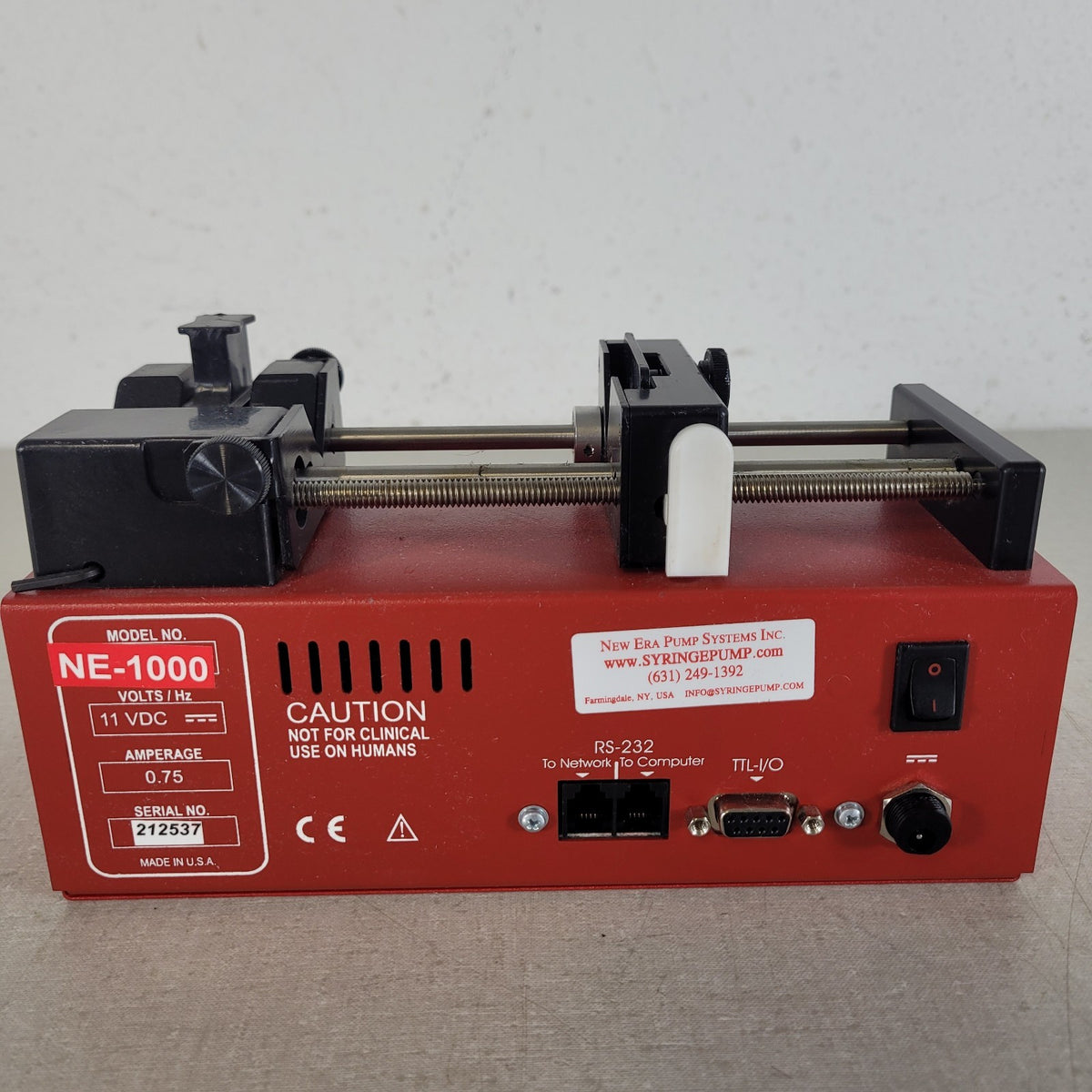 New Era NE-1000 Programmable Srng Pump Precision Lab Infuse Withdraw