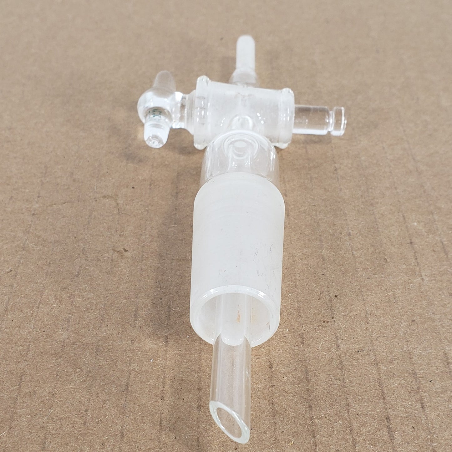 Unbranded Straight 24/40 Outer Joint To 1/4" Straight Tube Gas Inlet Adapter