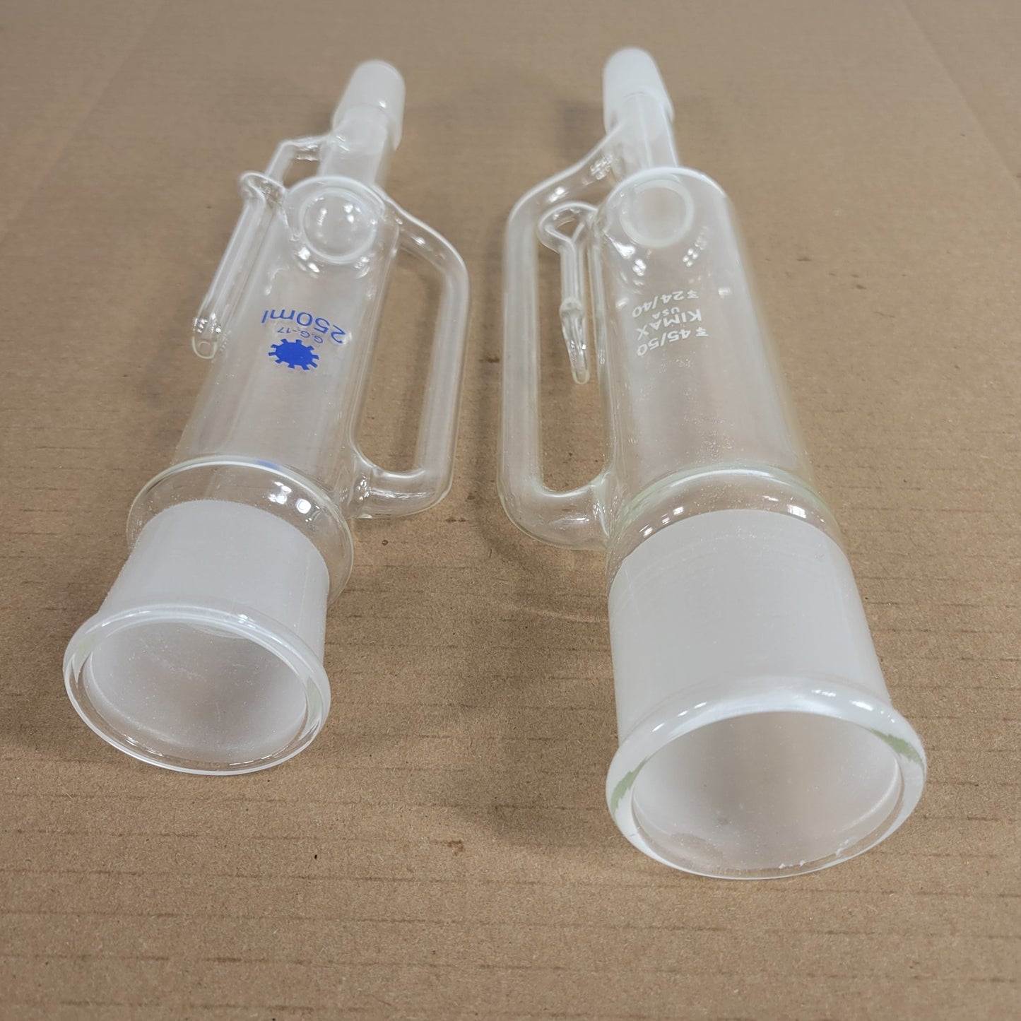 Set Of Kimax/Generic Glassware Soxhlet Extractors CNs 45/50 Top 24/40 Bottom