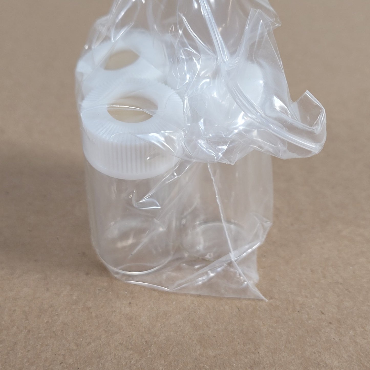 3 Units Shimadzu 228-21280-91 15 mL Glass Vials With Caps & PTFE Silicone Septa