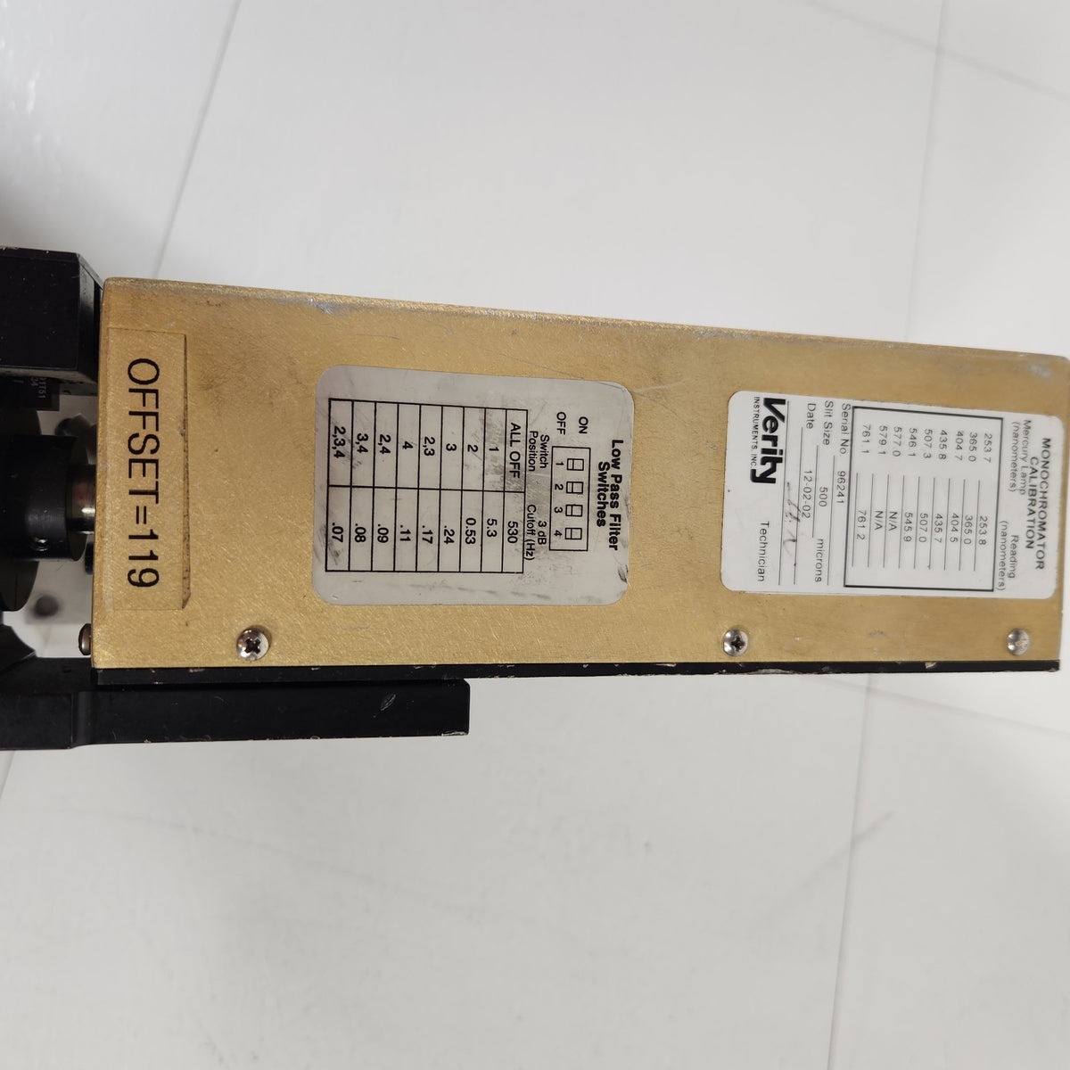 Verity EP200Msd Scanning Monochromator Detector 185-920nm 500um Slit 0.2m