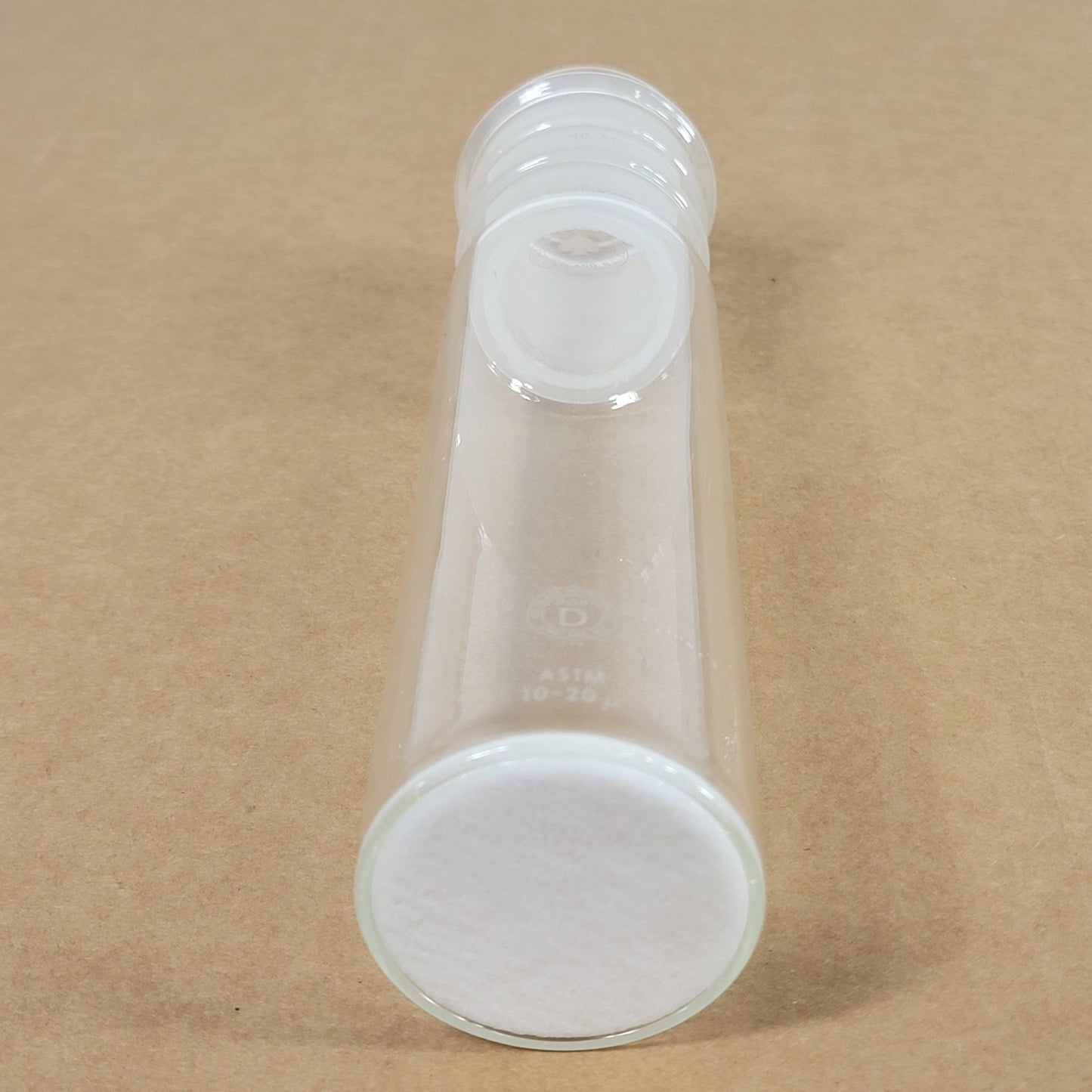 Ace Glass Inc. Glass Filtering Tube D Porosity 10-20u ASTM 220mm Tall 48mm OD