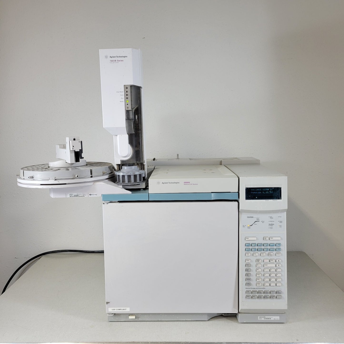 TESTED Agilent 6890N GC FID 7683 Autosampler ChemStation PC Rtx-624 Gas Chromato