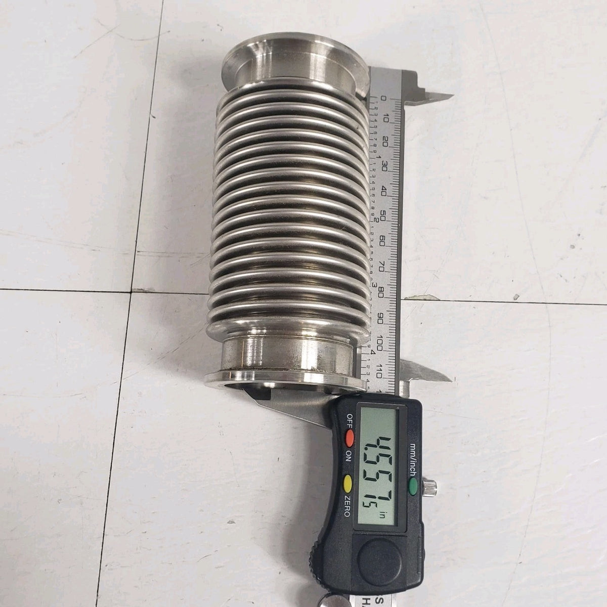 KF40 NW40 4.5" Stainless Steel Flexible High Vacuum Bellows Hose ISO-KF