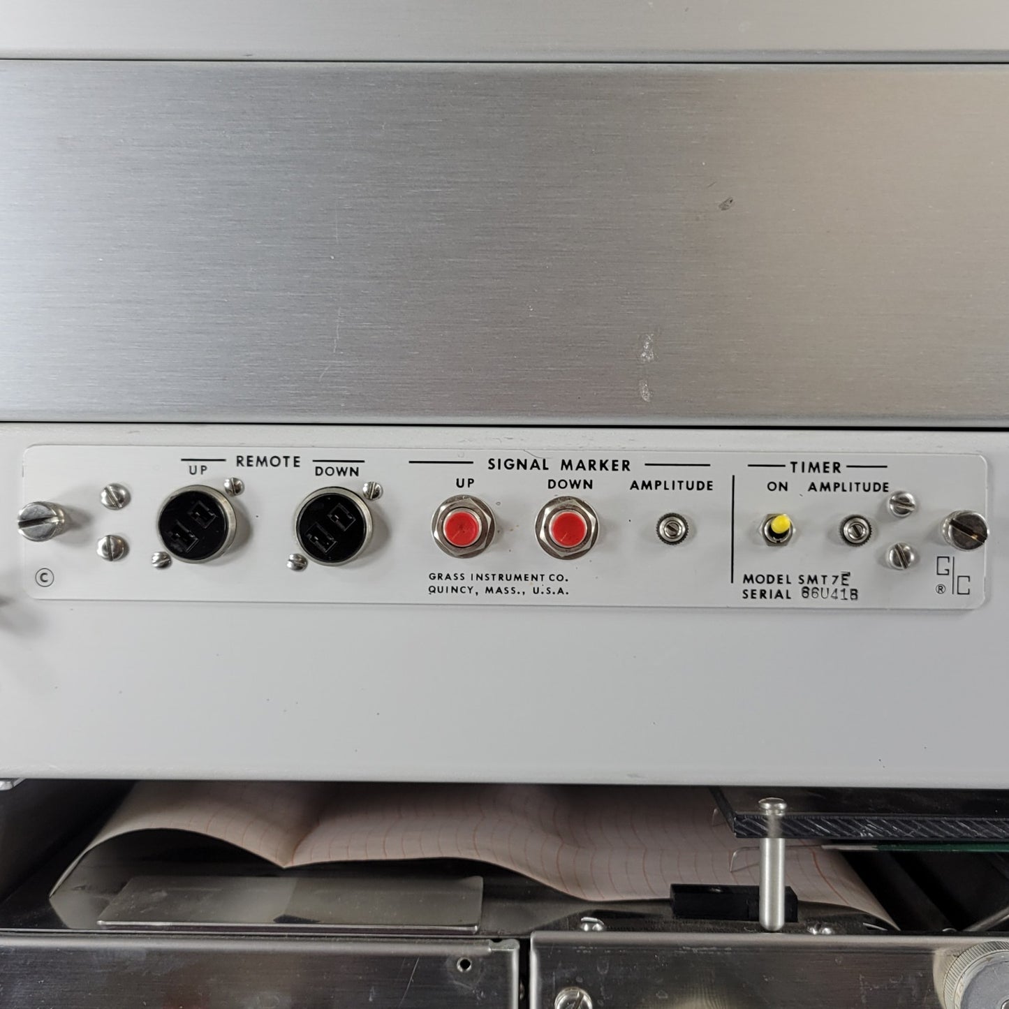 Tested Vintage Grass 79F Polygraph 4-Channel w/RPS 7C8 Regulator And 79W8G Chart