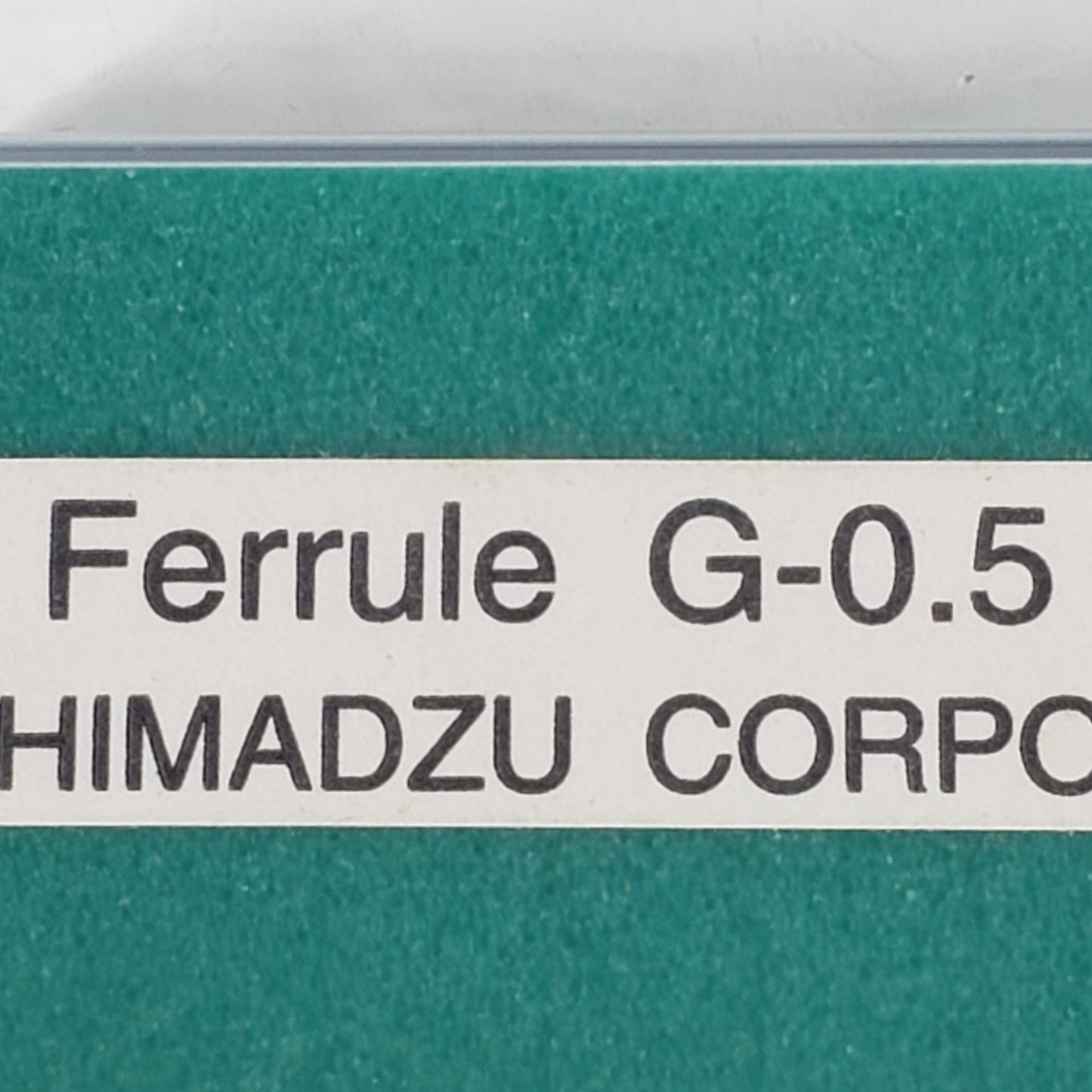 Lot of 2 Shimadzu 221-32126-05 Graphite Ferrule Cap Assembly 0.5mm