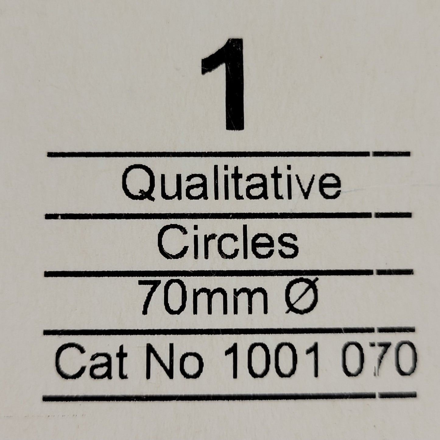WHATMAN 1001-070 70mm Diameter Filter Papers, 100-Packs, 2 Sealed, One Partial