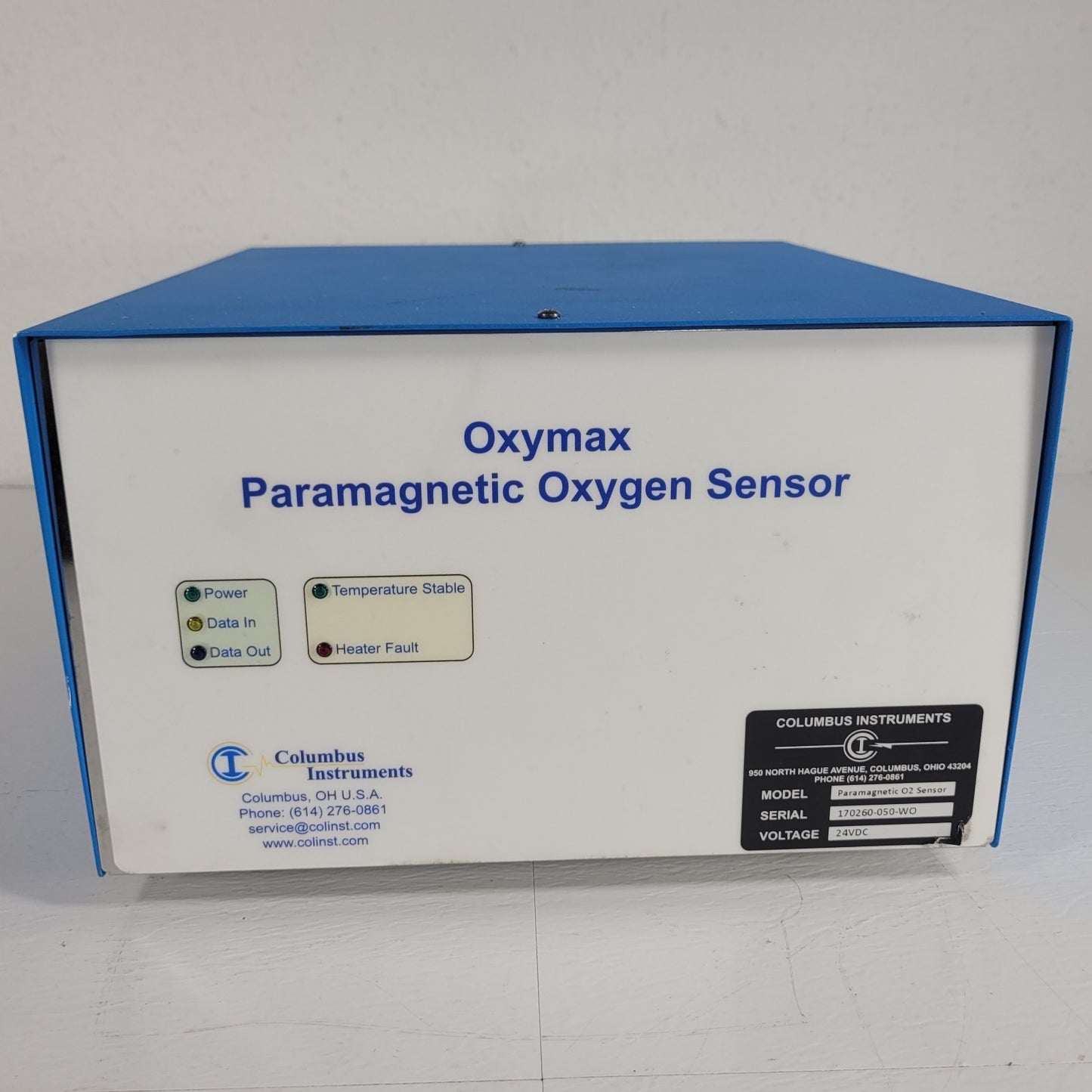 TESTED Columbus Oxymax CLAMS UGC Gas Conditioner Paramagnetic O2 Sensor UFC