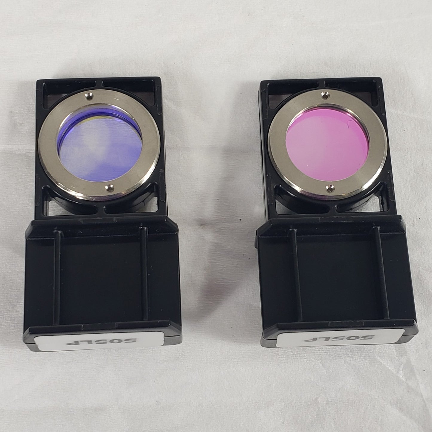 Lot of 2 Spectrum 685LP 5/8" Optical Longpass Filters 685nm Flow Cytometry