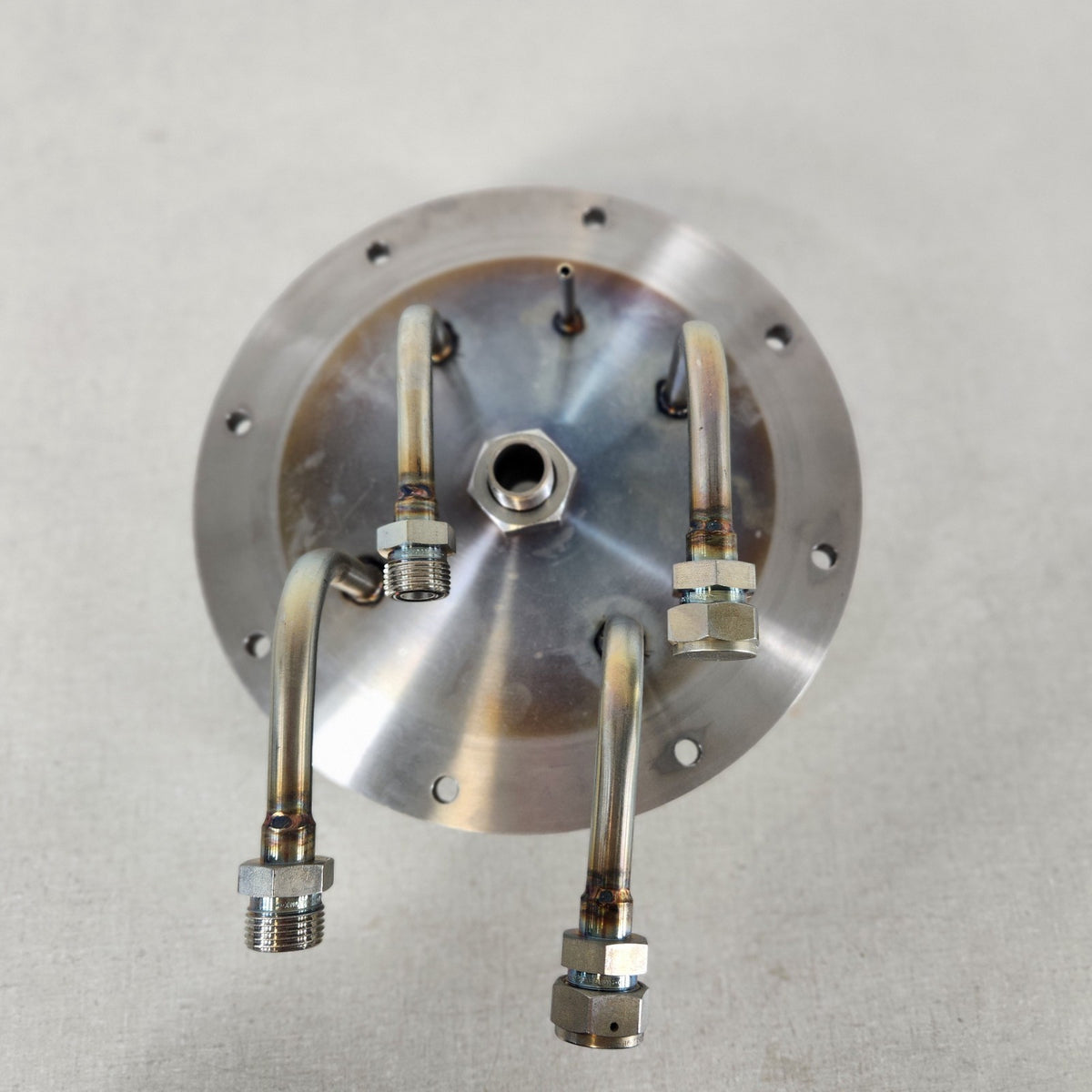Custom KF25 NW25 Vacuum Manifold Plate w/ 1/2in Swagelok VCO Multi-Port