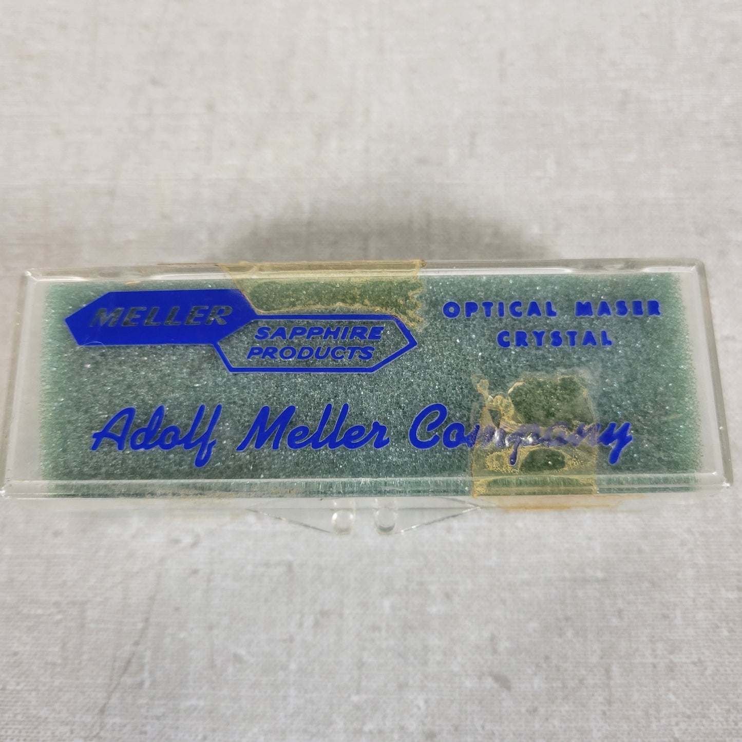 Adolf Meller Optics Ruby Laser Rod 52mm x 6mm Pink Sapphire Maser Crystal