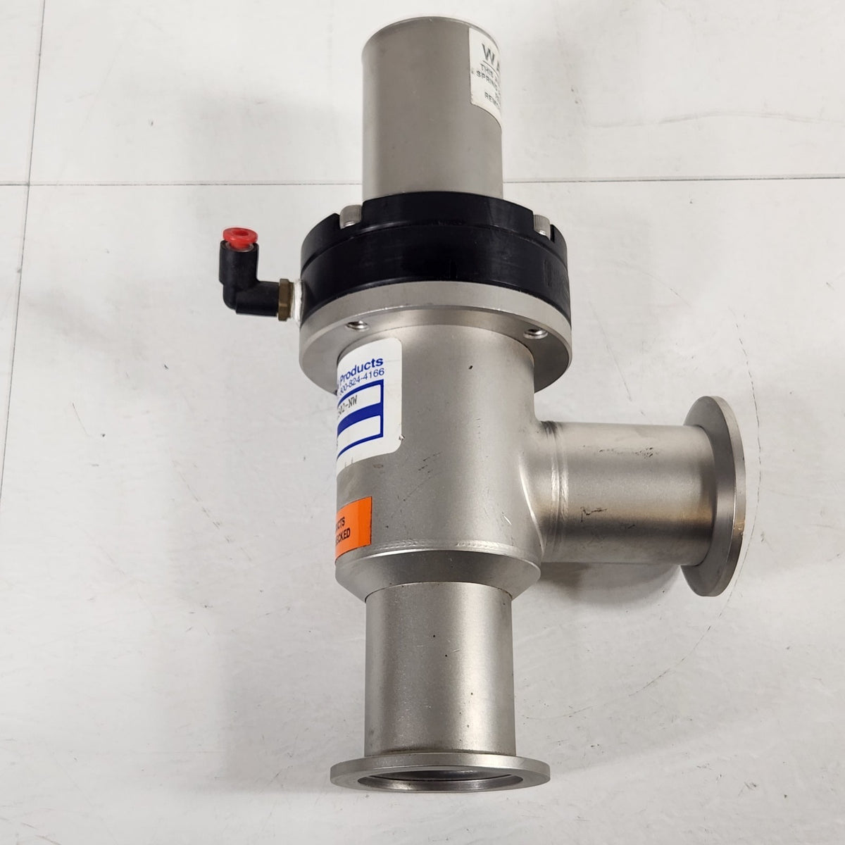 Nor-Cal ESVP-1502-NW KF40 NW40 1.5" Pneumatic Vacuum Isolation Angle Valve