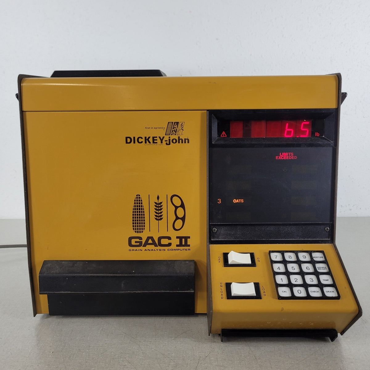 TESTED Dickey-john GAC II Grain Analysis Computer Moisture Tester Working
