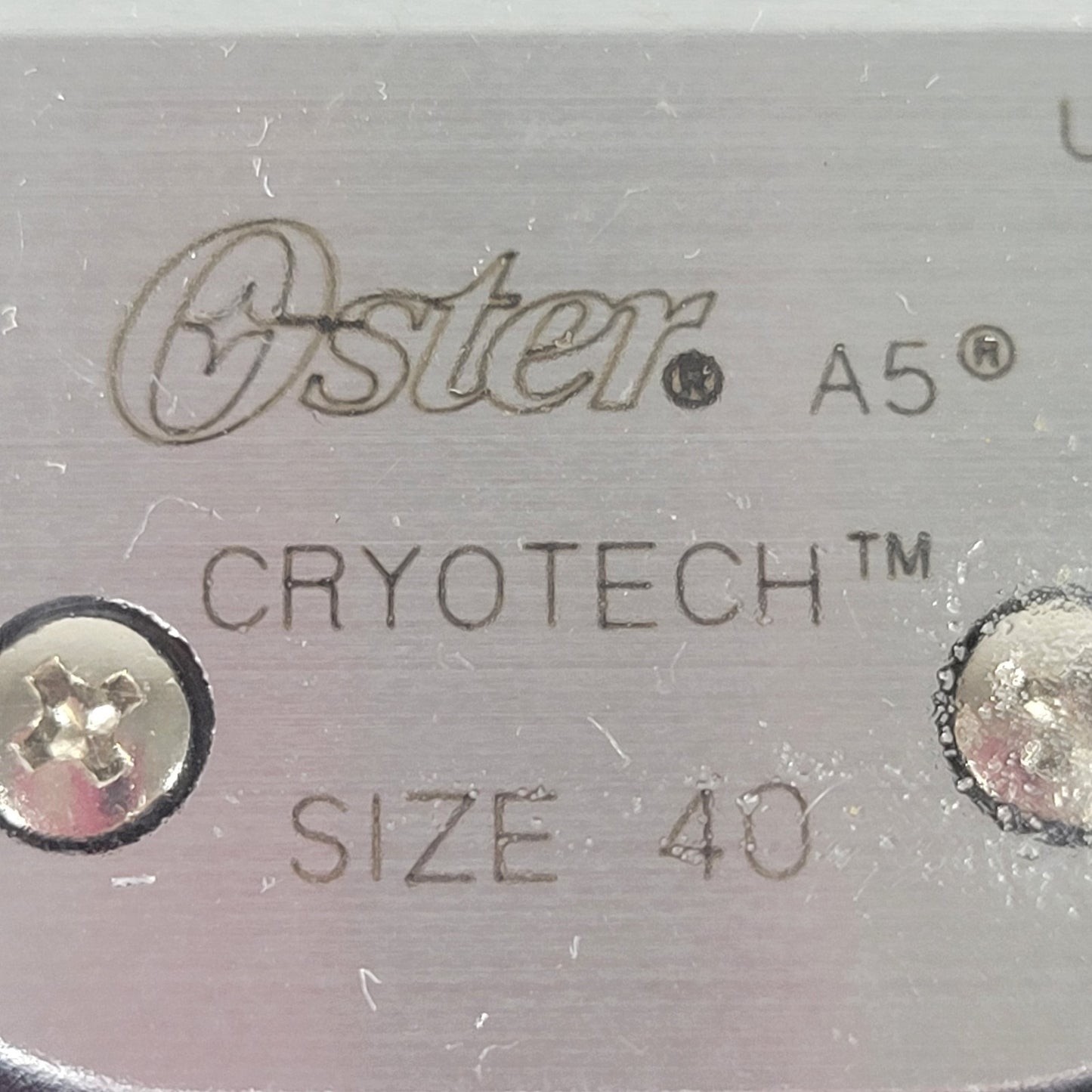Vintage OSTER CYROTECH 78919-016 Clipper Blade Size 40 (1/100", 0.25mm)