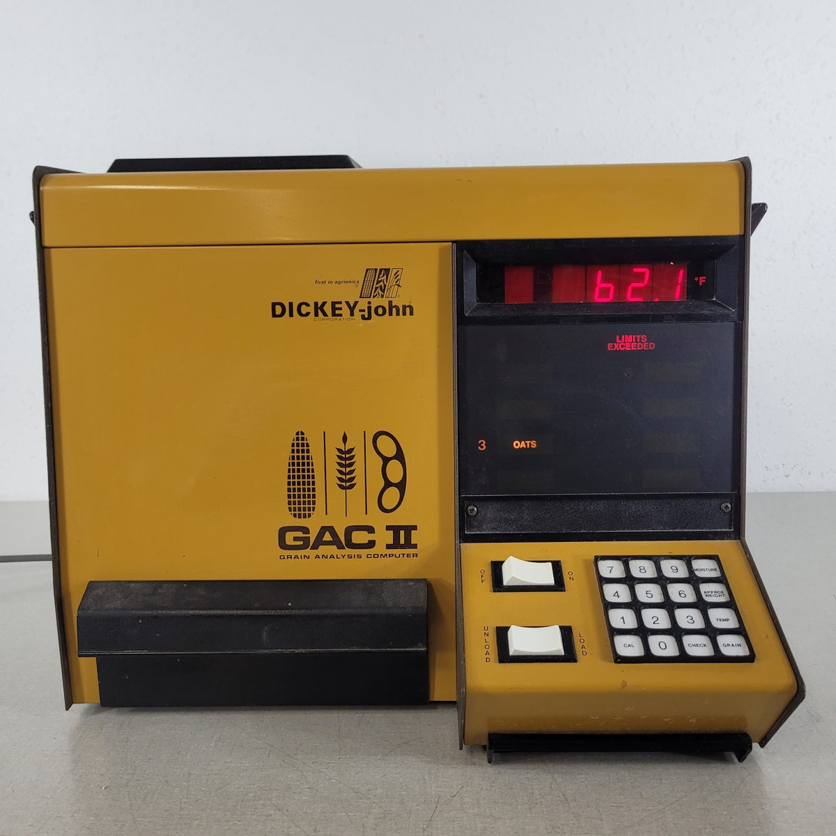 TESTED Dickey-john GAC II Grain Analysis Computer Moisture Tester Working