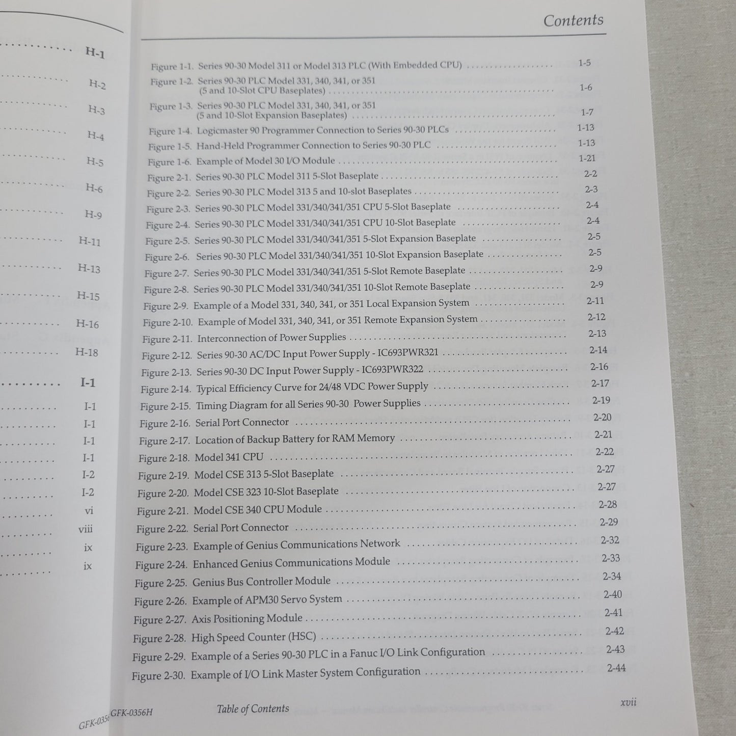 GE Fanuc GFK-0356H Series 90-30 Programmable Controller PLC Installation Manual