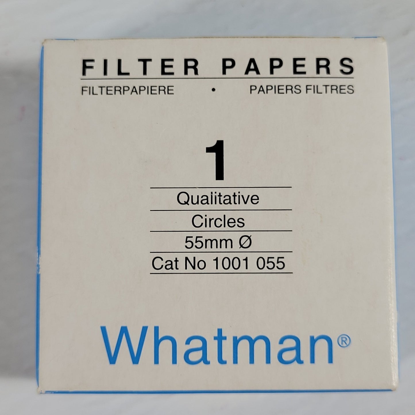 WHATMAN 1001-055 55mm Diameter Filter Papers, Partially Used 100-Pack