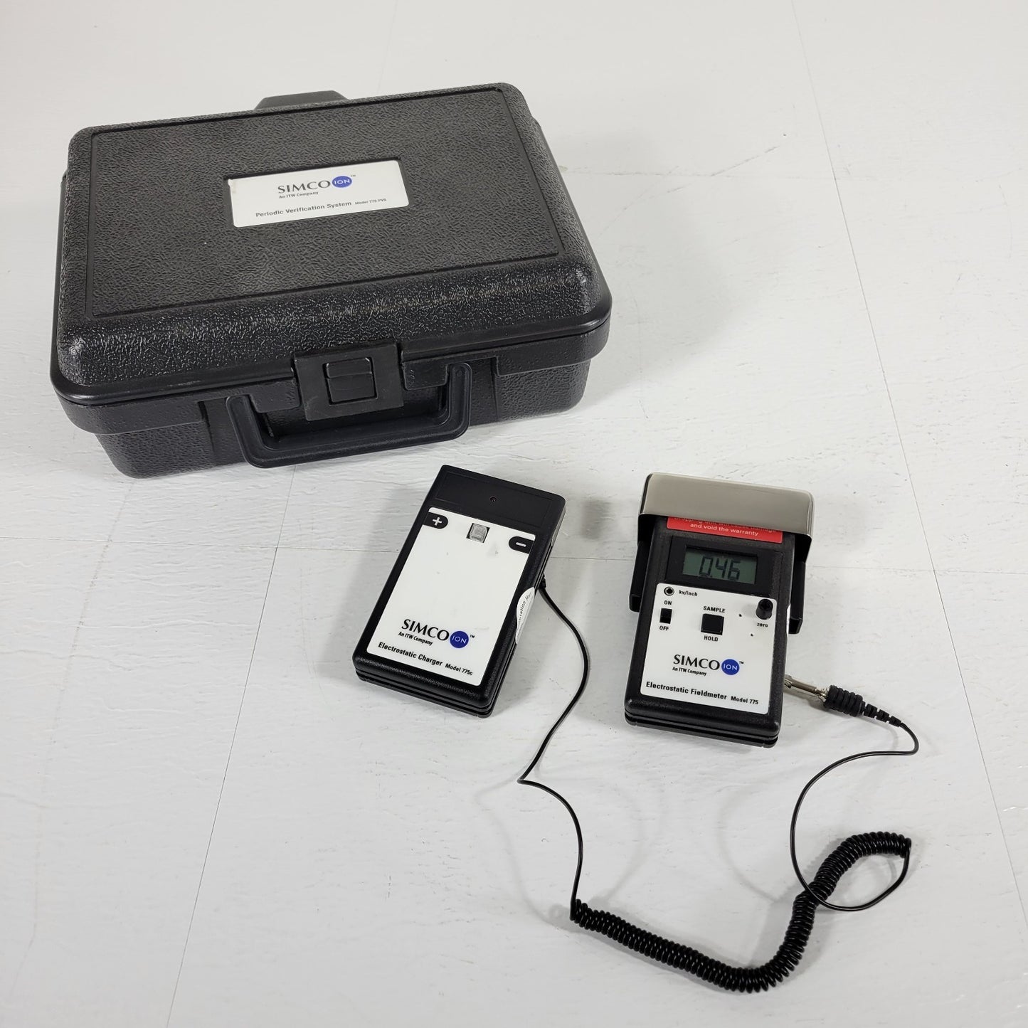 MKS Simco Ion 775PVS Periodic Verification System Electrostatic Fieldmeter Kit
