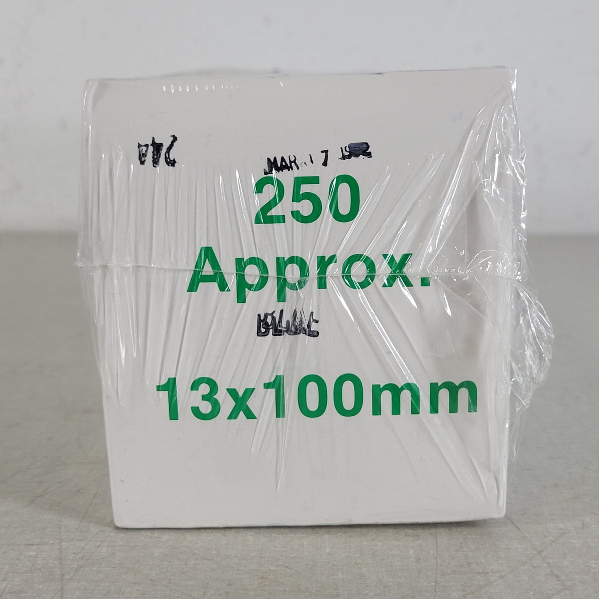 Borex 13x100mm Borosilicate Glass Culture Test Tubes Disposable 250 Pack
