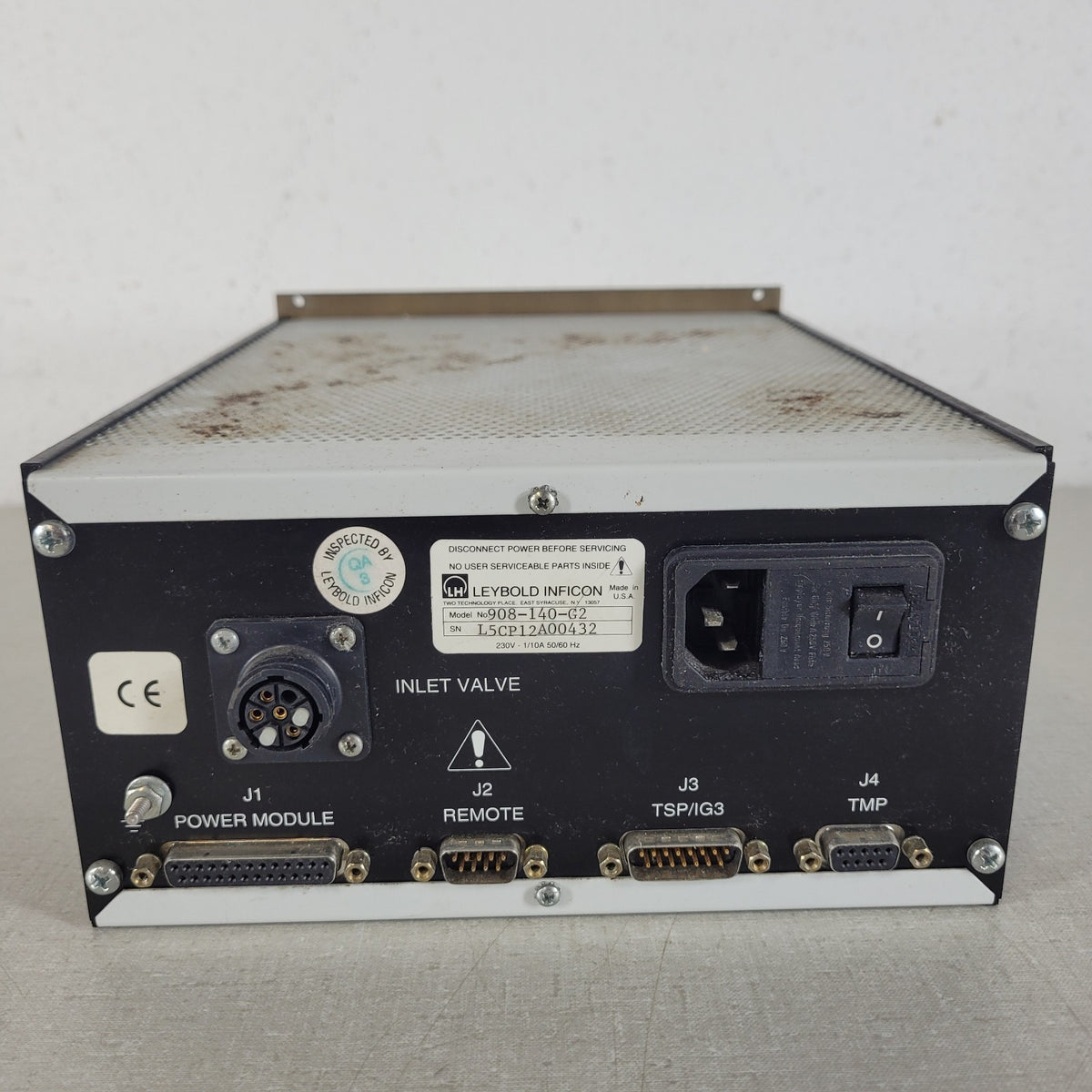 Leybold INFICON 908-140-G2 CIS Sensor Valve Heater Controller 230V