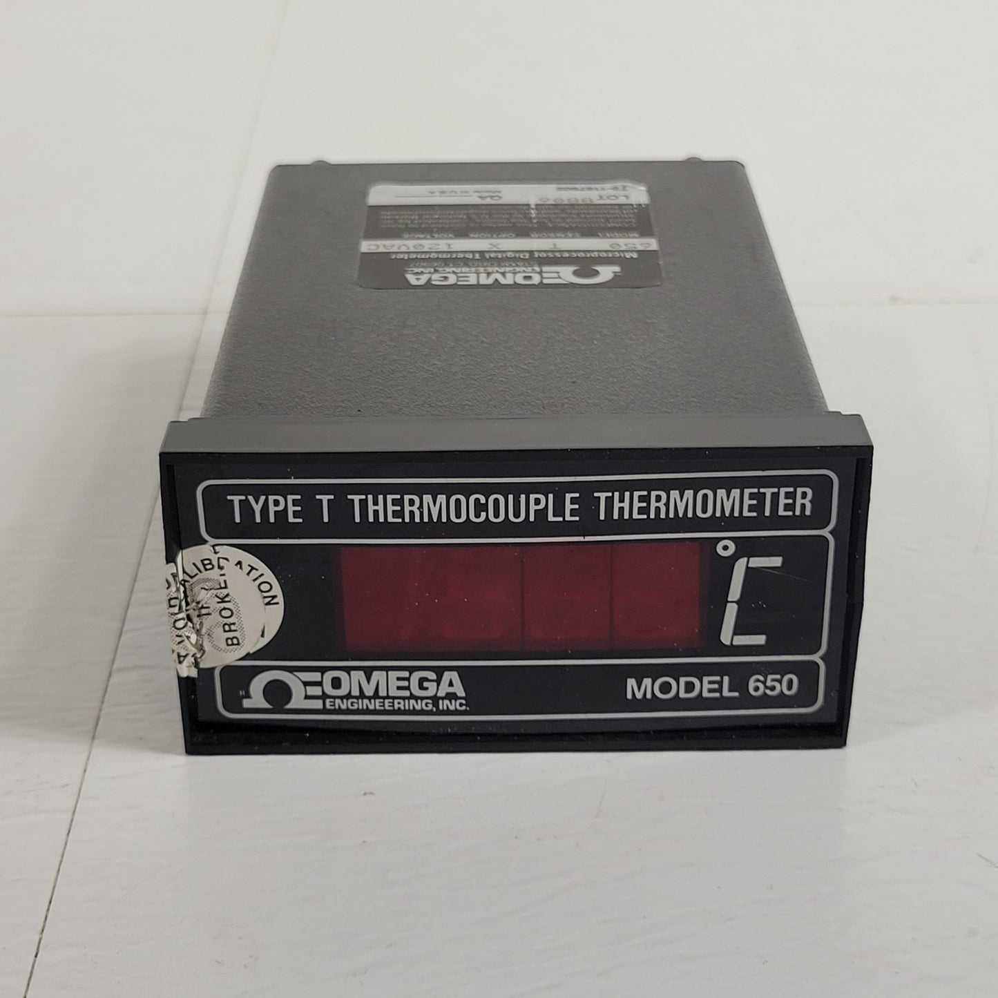 TESTED OMEGA 650-T-X Type T Thermocouple Digital Thermometer 120VAC