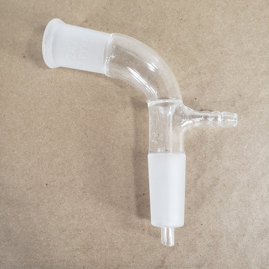 Chemglass CG-1050-01 105° Angle Vacuum Connecting Adapter with 24/40 Joints