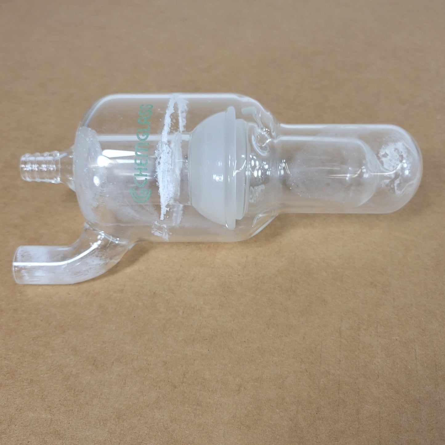 Chemglass CG-4522-02 High Capactiy Bubbler w/Check Valve 3/4" OD Side Arm