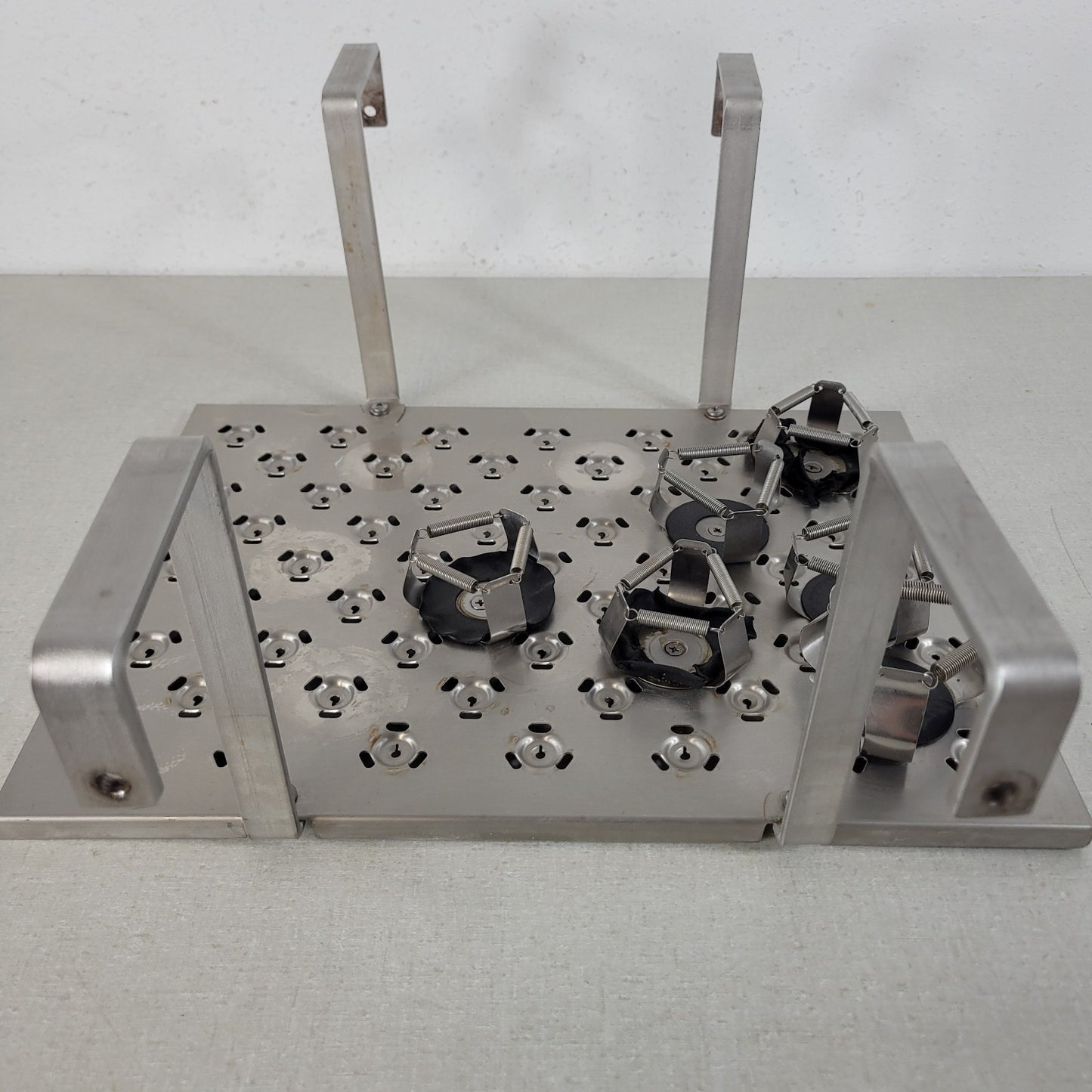 New Brunswick C76 Laboratory Shaker Platform Tray w/ 6 Flask Holder Clamps