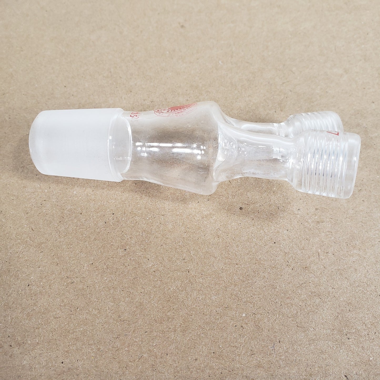 Set of 2 Ace Glass Inc. 5031-10 Twin Adapter 24/25 Bottom #7 Threads Top