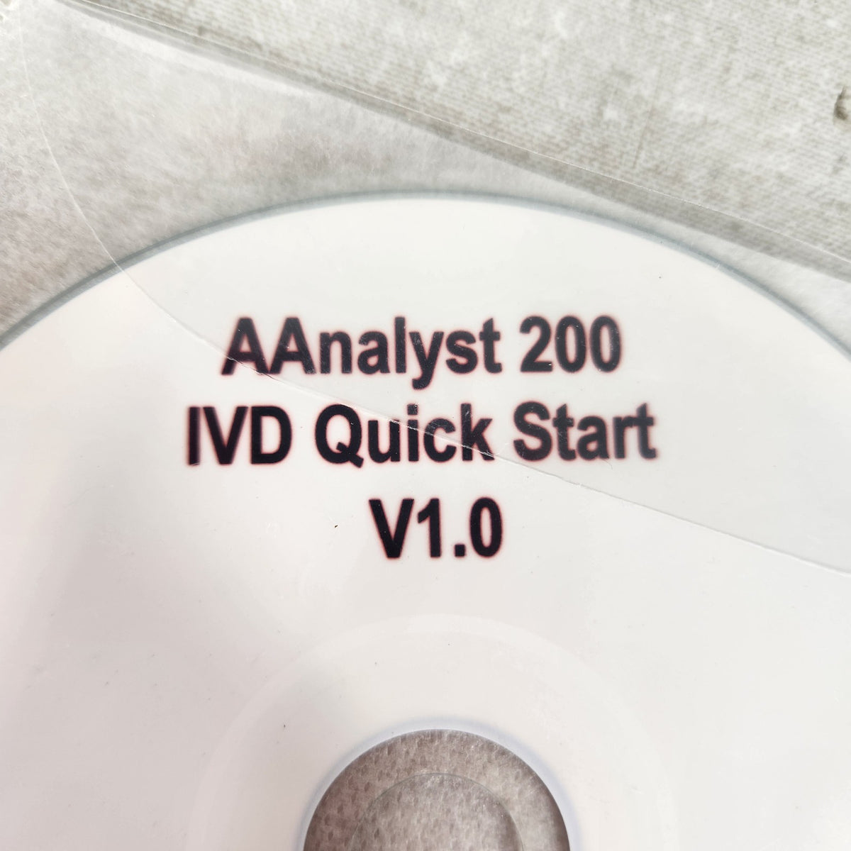 PerkinElmer N1010706-A AAnalyst 200 IVD Quick Start Guide v1.0 Software CD