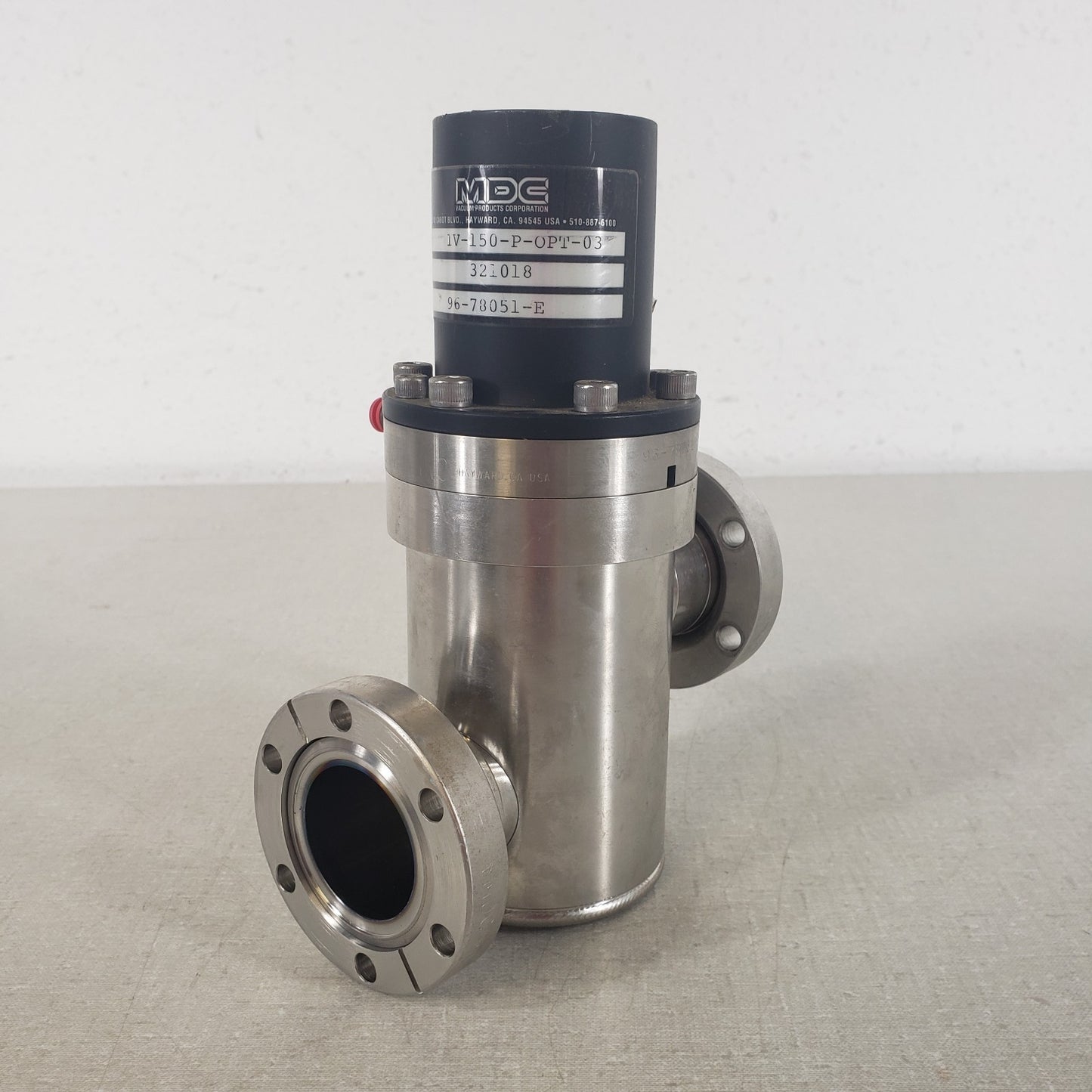 MDC IV-150-P-OPT-03 Pneumatic Inline Vacuum Valve 2.75" CF CF35 DN35CF 24VDC