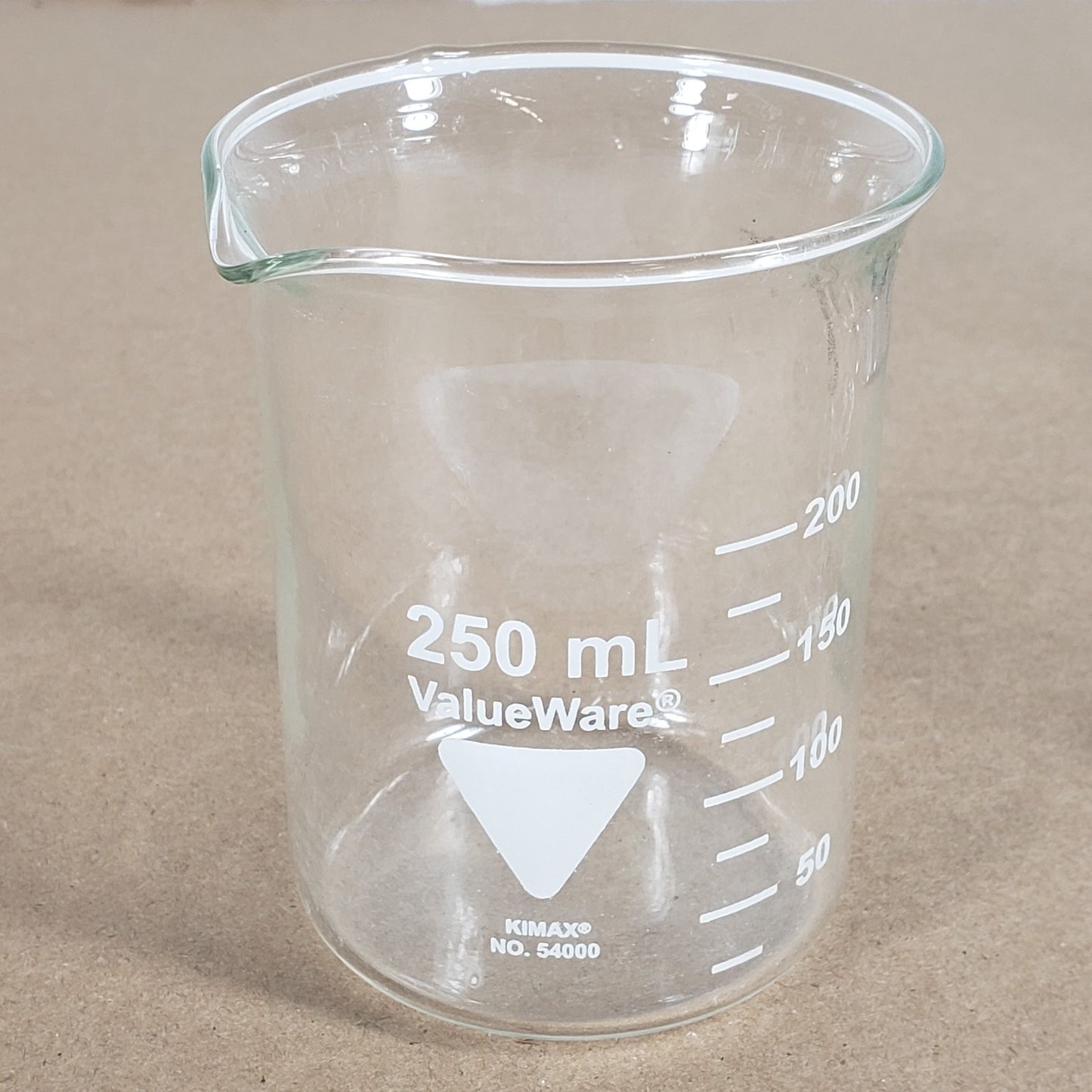 LOT of Valueware Kimax Glassware Beaker Set 250 150 100 50 10 mL 7 Total