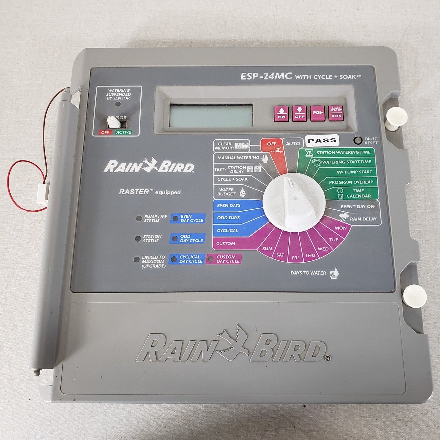 RAINBIRD ESP24MC 631183A Irrigation System Controller Panel with Cycle + Soak