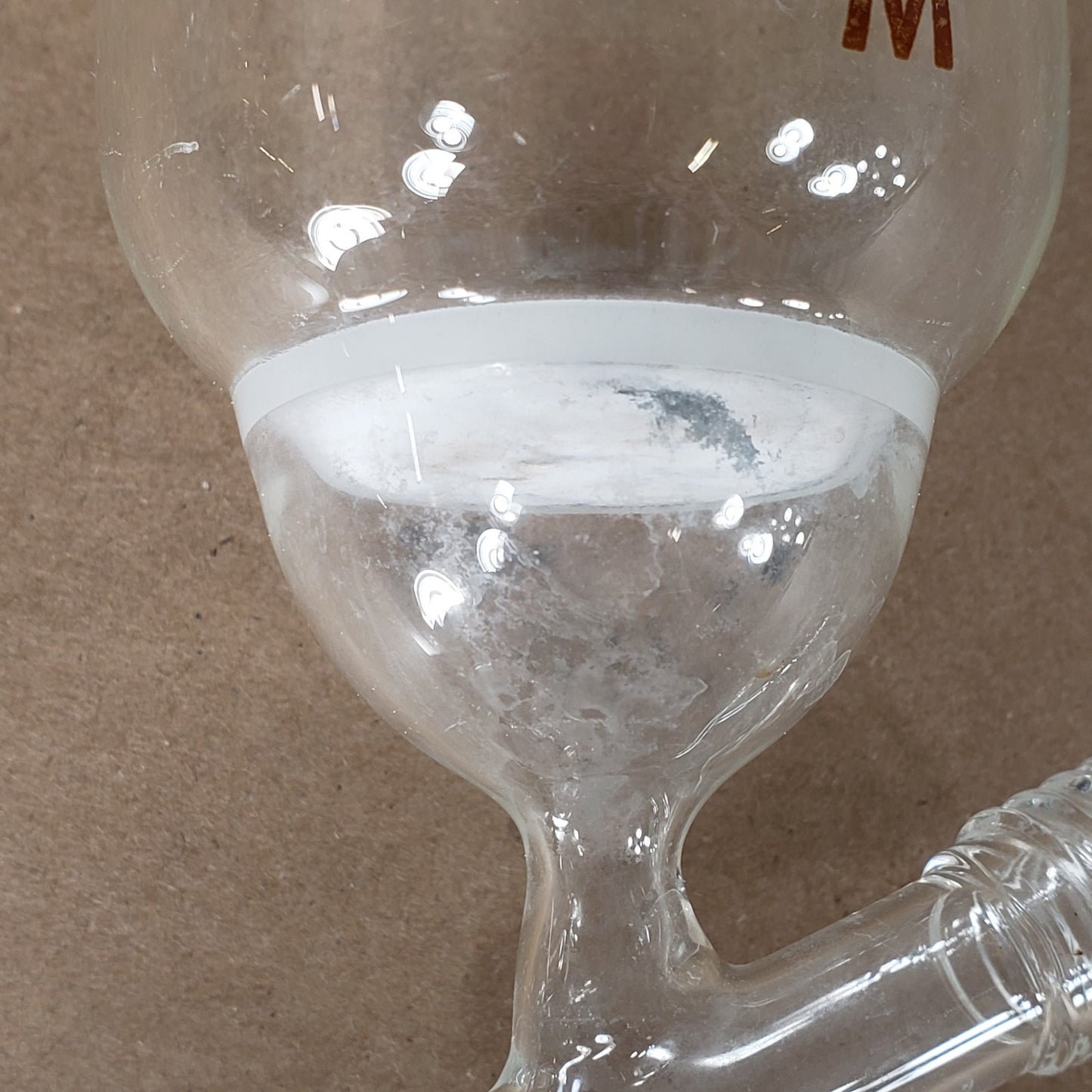 Chipped Chemglass AF-0548-02 200mL Addition Funnel 24/40 Joint Size Med Frit