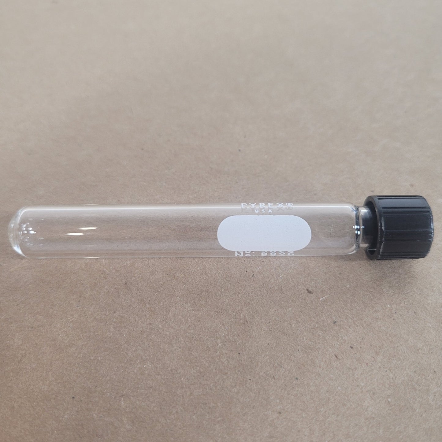 Lot of 20 PYREX 9826-16X 15mL Culture Tubes 16x125mm PTFE Screw Caps