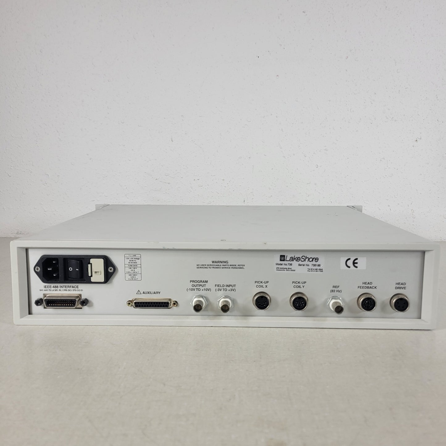 TESTED WORKING Lake Shore 735 VSM Controller 7300 Series Vibrating Sample Magnet