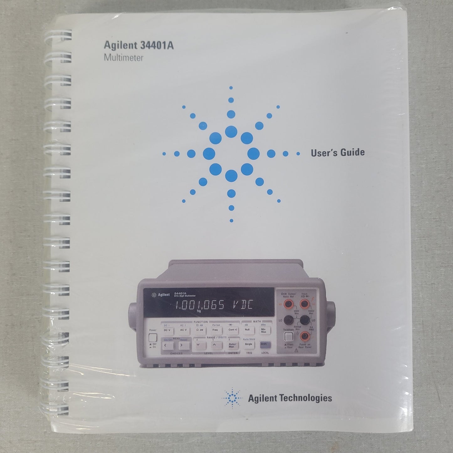 HP Agilent 34401-90100 34401A Multimeter User Service Guide Manual Set Edition 5
