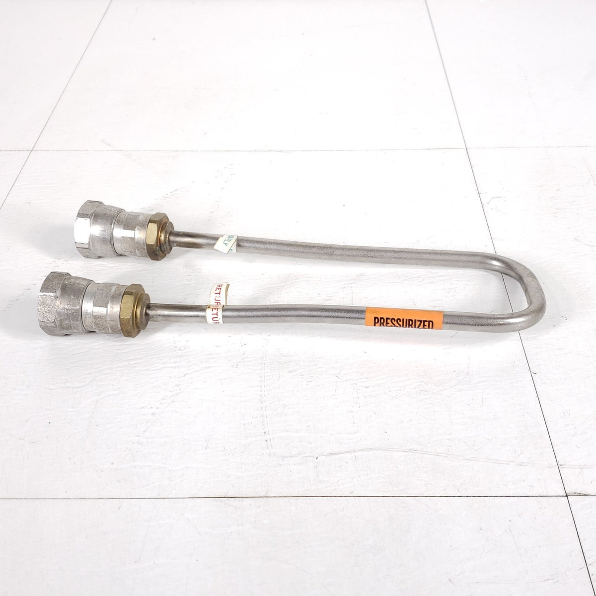 Aeroquip 5400-S5-8 Cryopump Helium Jumper U-Tube Dual 1/2" Couplings