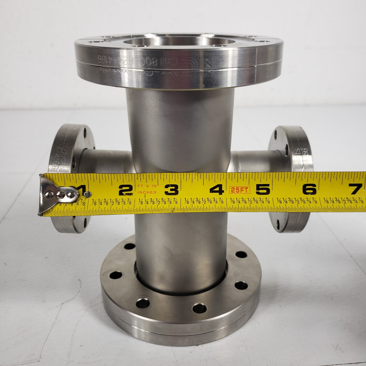 NorCal DN63CF DN35CF 4-Way Reducing Cross 2 Rotatable ConFlat UHV Vacuum Flanges