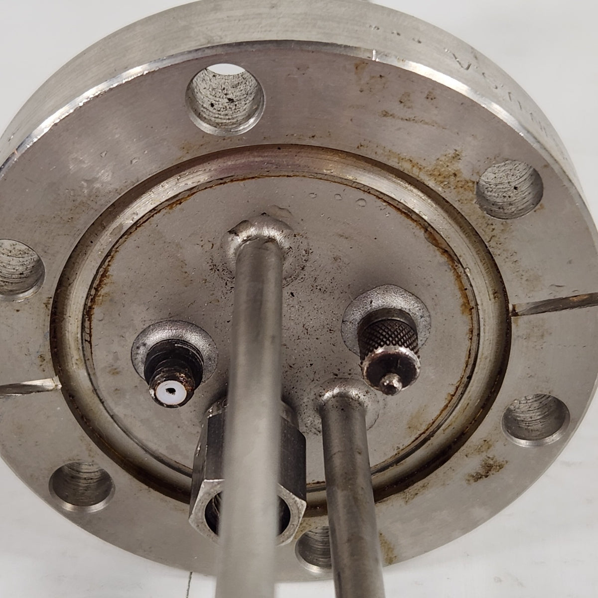 INFICON 750-683-G1 DN35CF 2.75" CF QCM Feedthrough BNC 4x 3/16" Film Deposition
