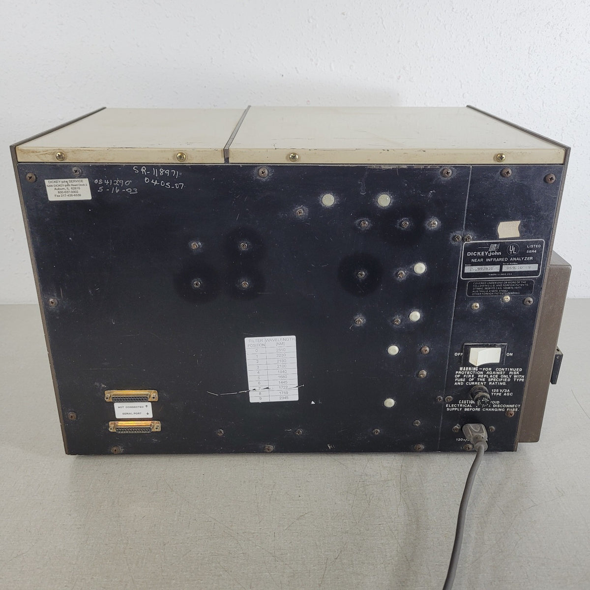 Dickey-john InstaLab 800 NIR Grain Protein Oil Moisture Analyzer Powers Up