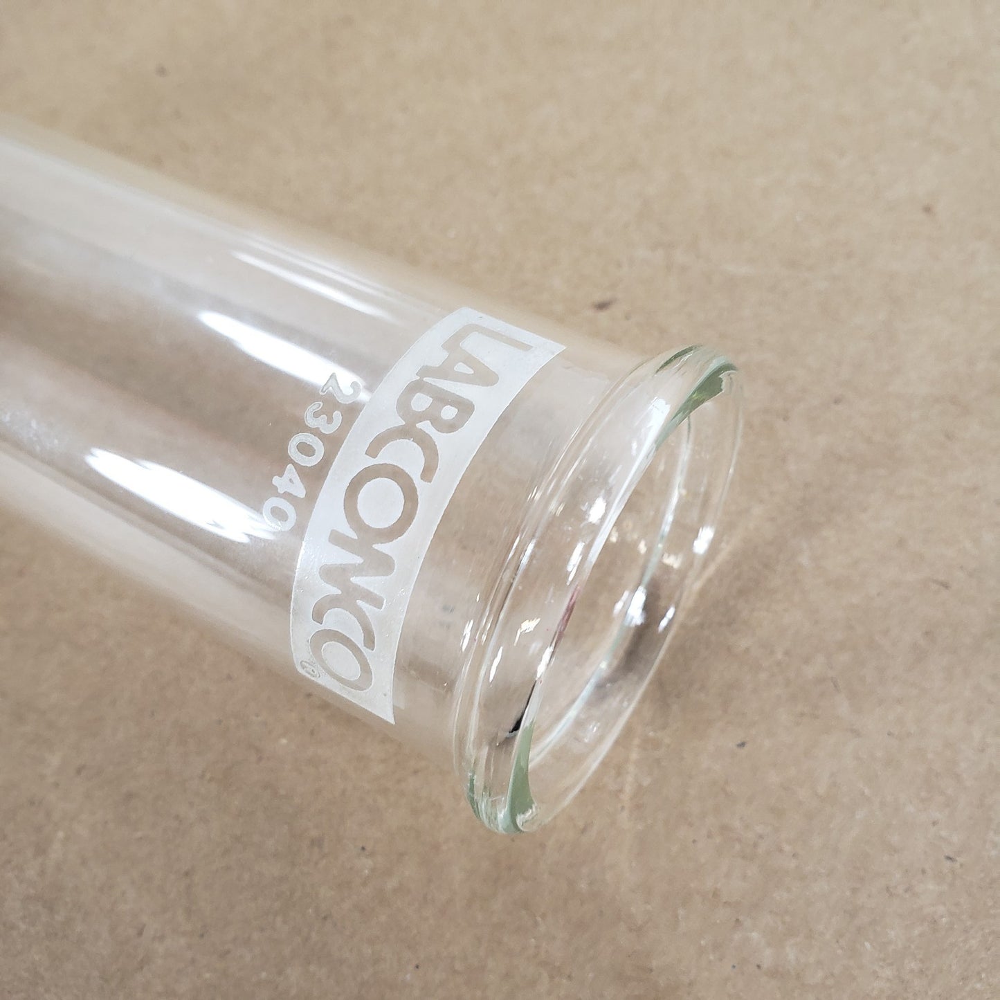Labconco 23040 250mL Straight Kjeldahl Digestion Tube Borosilicate Glass