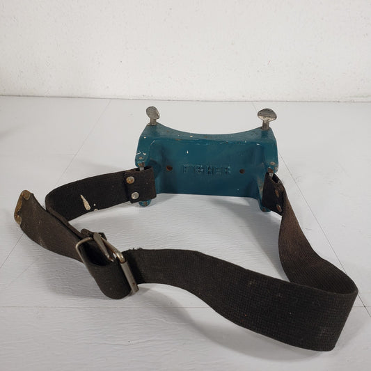 FISHER Double Mount Gas Cylinder Bracket Tank Holder w/ Clamp Restraint, Blue